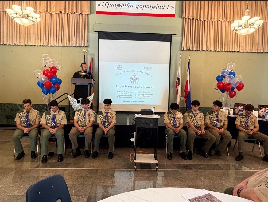 AGBU AYA Pasadena-Glendale Scouts-ի ավարտական ձեռնարկը