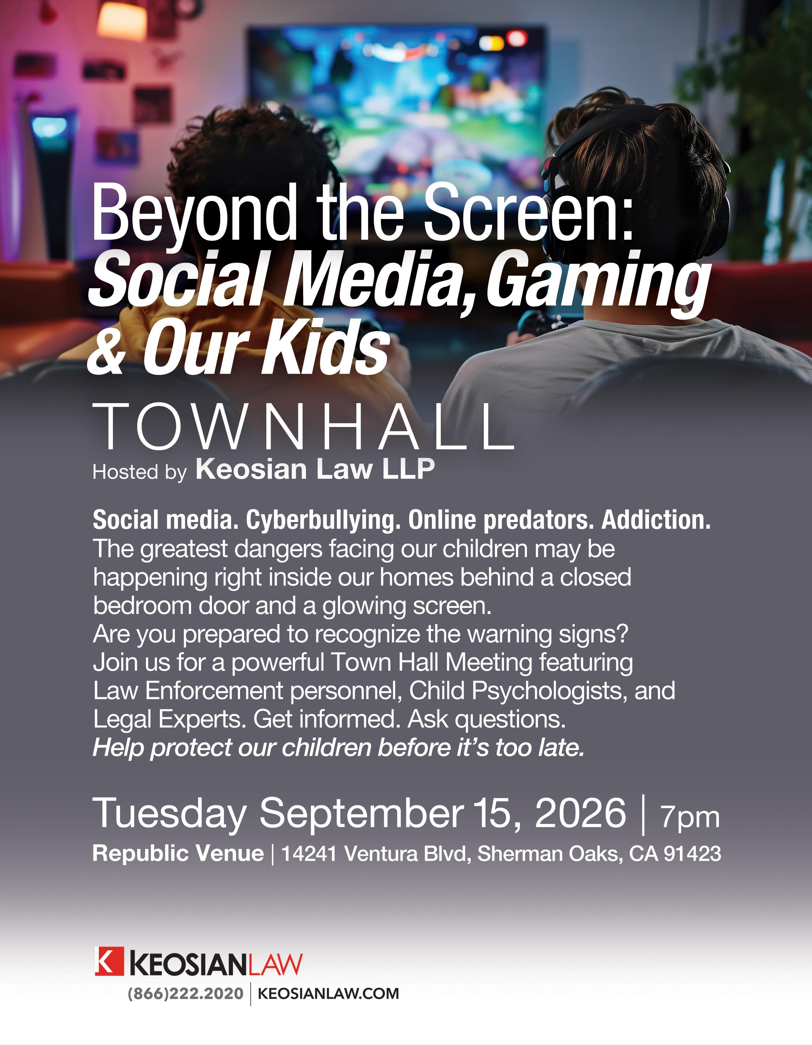 Beyond the Screen: Social Media, Gaming and Our Kids