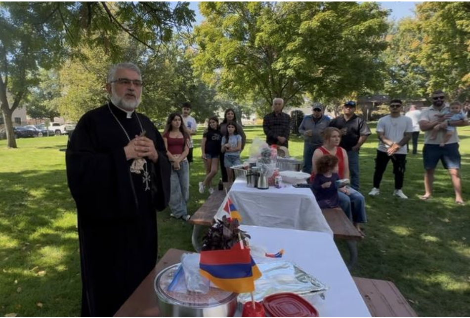 Fr. Serovbe Alanjian Visits Boise Armenian Community