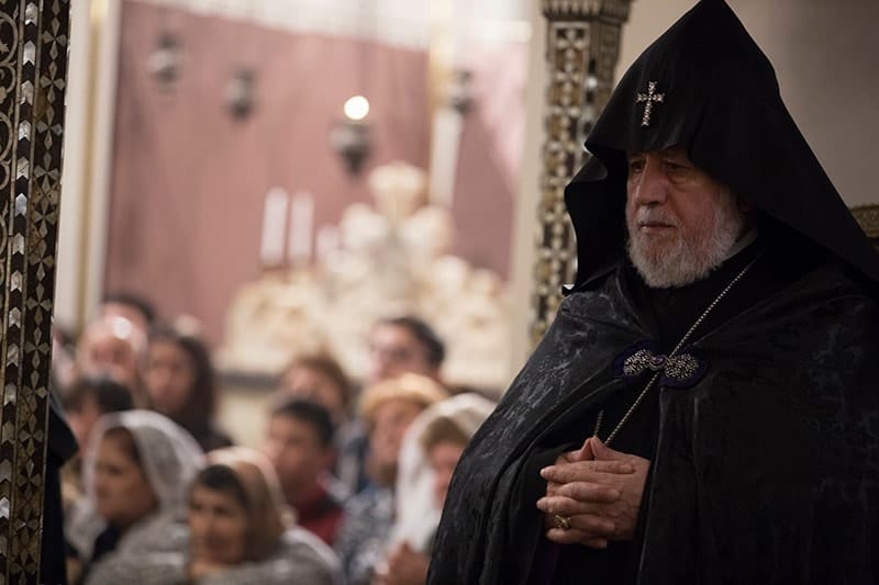Catholicos of All Armenians Expressed His Support to the People of Lebanon