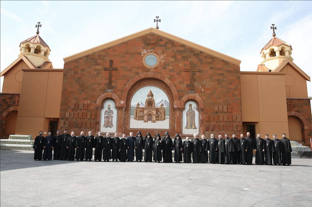 Diocesan Clergy Donate $100,000 to Armenia Fund in Memory of Armenia's Martyred Soldiers