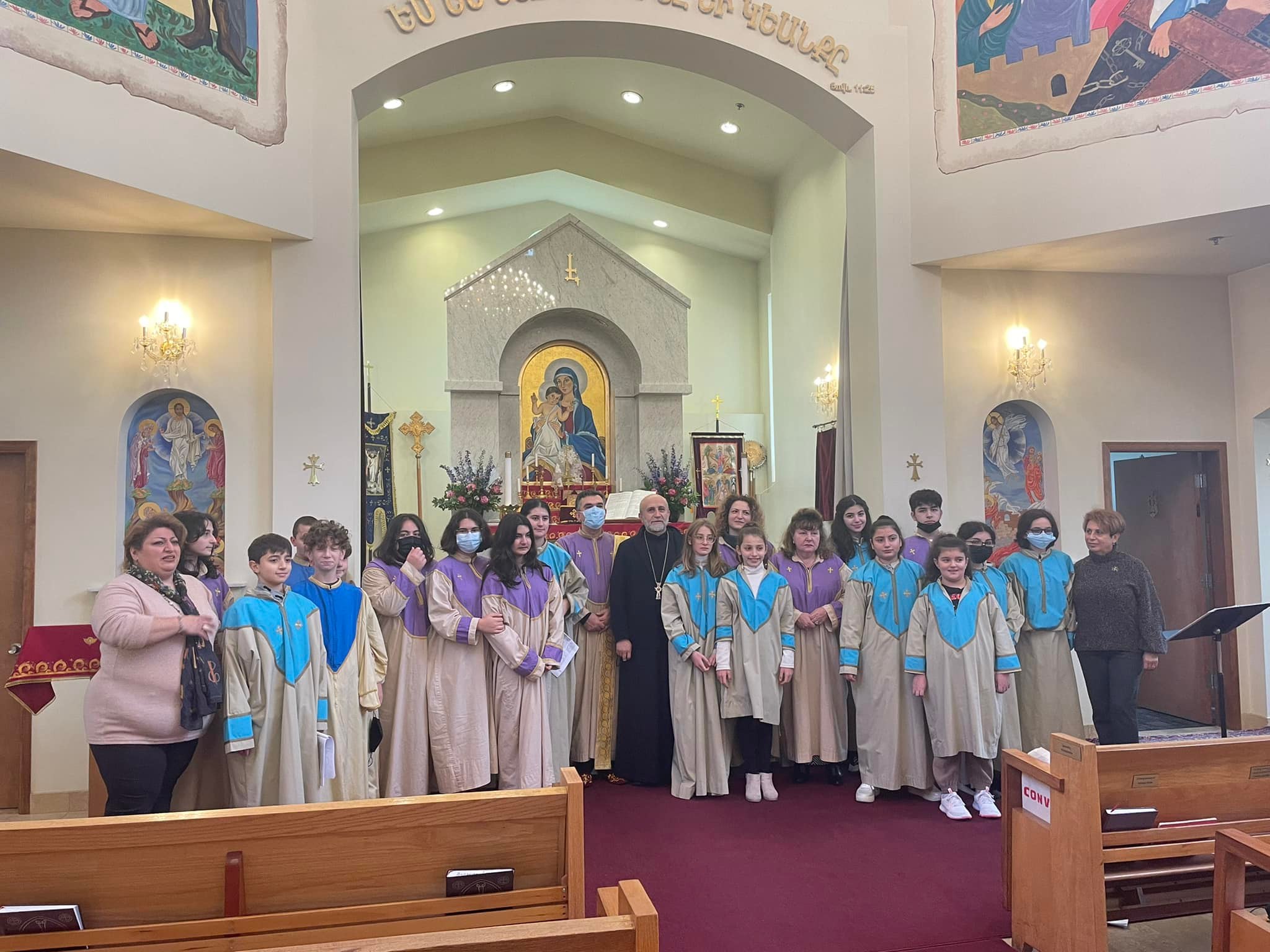 Holy Resurrection Armenian Church Children Perform the Hymns of the Divine Liturgy with the Church Choir