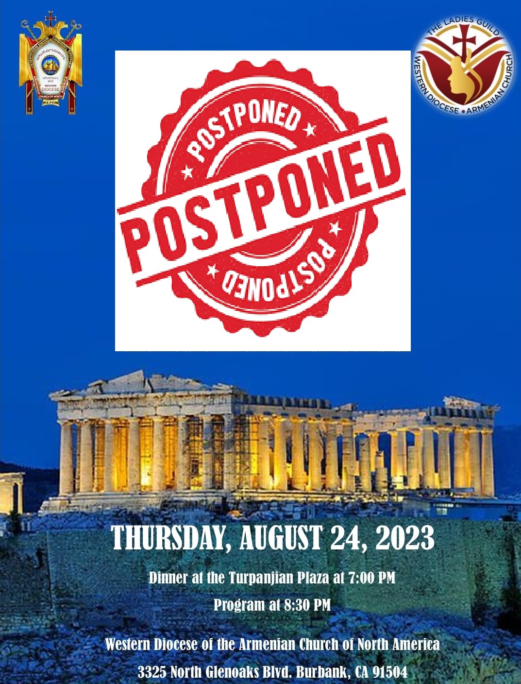 POSTPONED - Athenian Night Under the Stars 