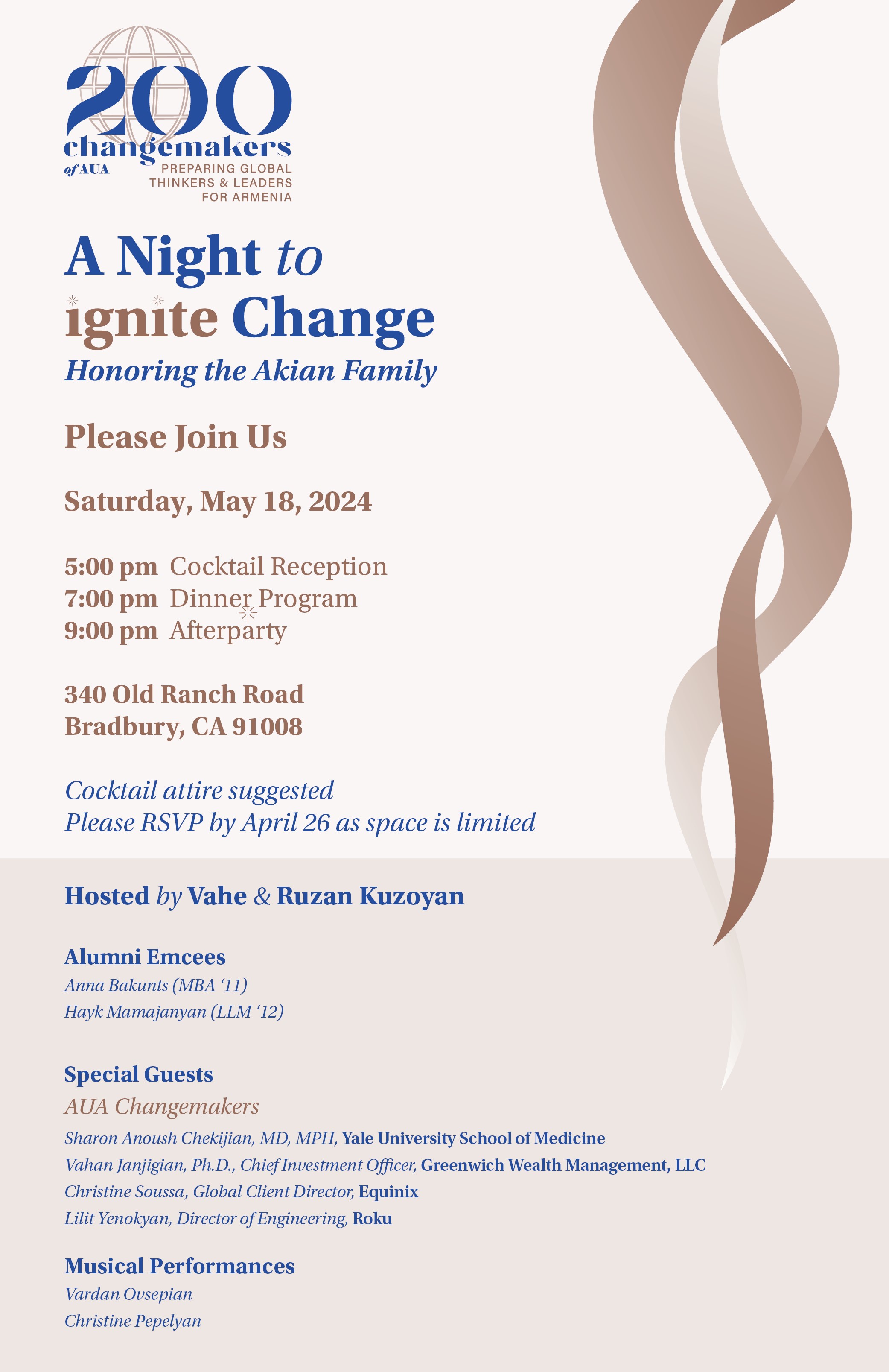 A Night to Ignite Change: Honoring the Akian Family