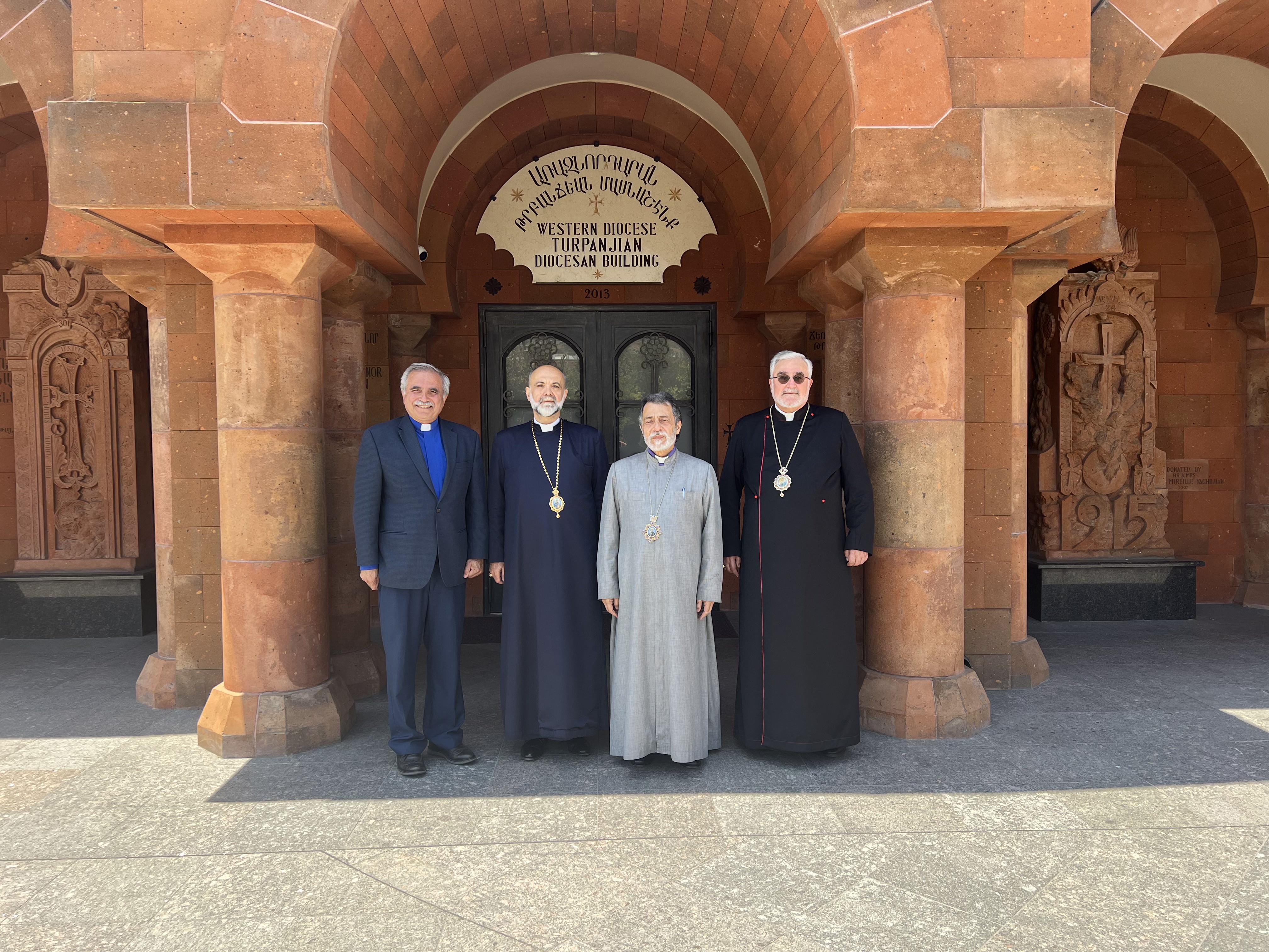 Religious leaders of the Armenian Apostolic, Catholic and Evangelical Churches met at the Diocesan Headquarters