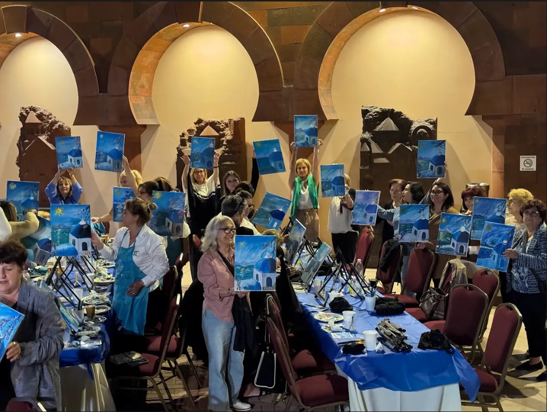 An Evening of Art and Fellowship: Paint Night at the Western Diocese Draws Over 70 Participants