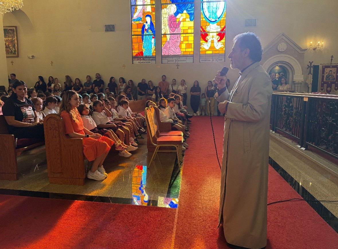 Primate Addresses Hovsepian School Students at Start of 2025-2026 Academic Year 