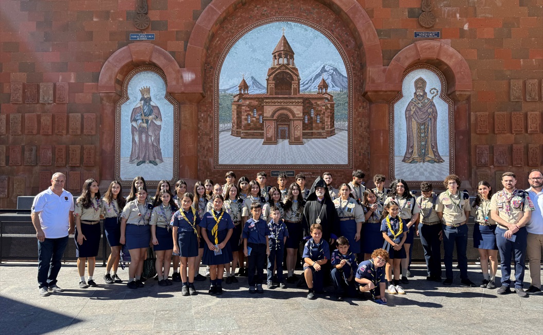 Scouts of the Homenetmen Sipan Chapter Participate in the Divine Liturgy at St. Leon (Ghevontiants) Armenian Cathedral